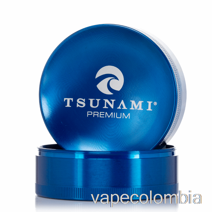 Vape Desechable Tsunami 2.95 Pulgadas 4 Piezas Molinillo Superior Hundido Azul (75 Mm)